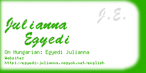 julianna egyedi business card